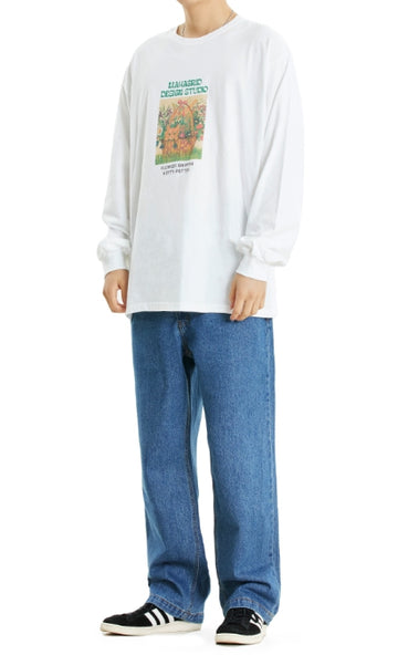 22FW FLOWER KITTY LS TEE